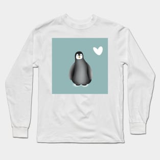 Super cute sweet penguin Long Sleeve T-Shirt